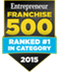 Entrepreneur Magazine Franchise 500 2015: Ranked #1 in Category